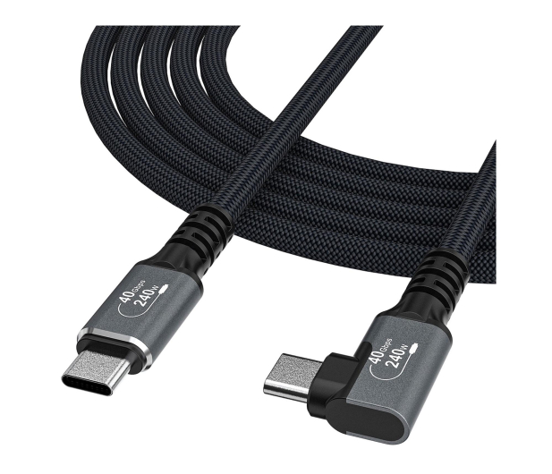 Wozinsky Kabel kątowy USB USB-C 240W 2m 4K Czarny - 1487876 - zdjęcie 2